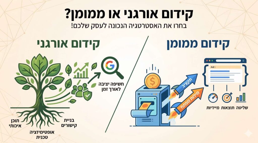 קידום אורגני או ממומן