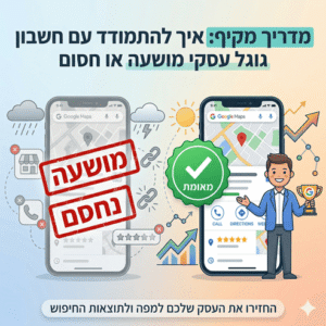 גוגל עסקי מושעה או חסום