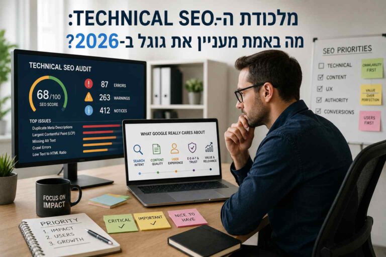 מלכודת ה-Technical SEO